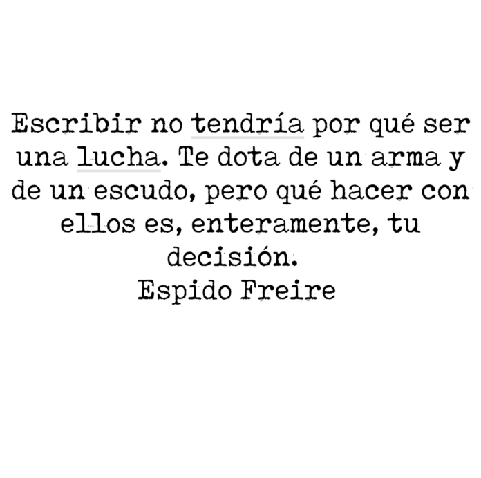 Escribir no tendría por qué ser una lucha...