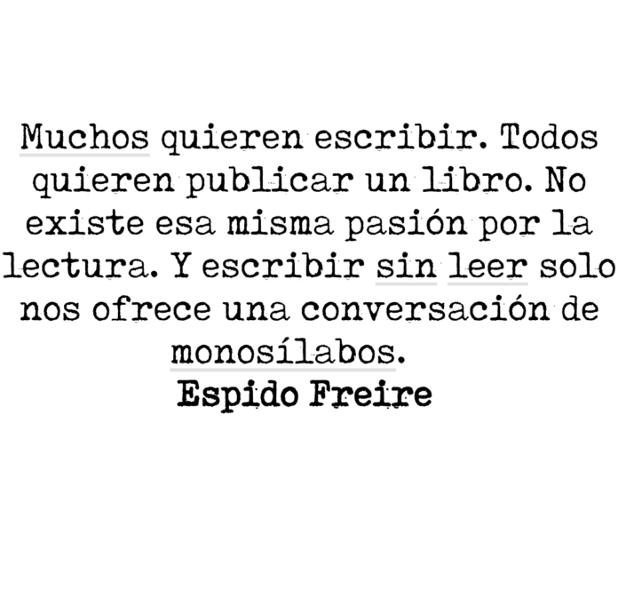 Muchos quieren escribir Aforismos Espidianos