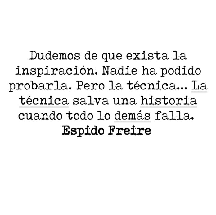 Dudemos de que exista la inspiración