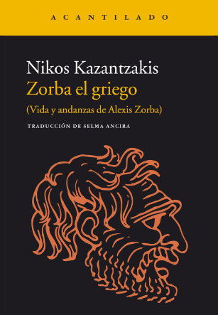 Portada Zorba el griego Acantilado