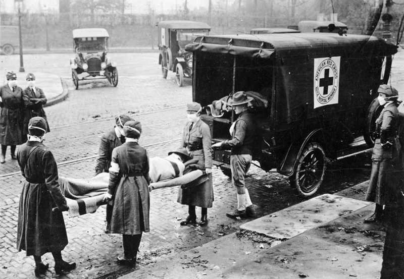 Traslado de enfermos StLouis 1918