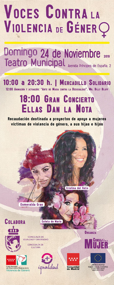 Voces contra la violencia de género. Concierto Ellas dan la nota. 