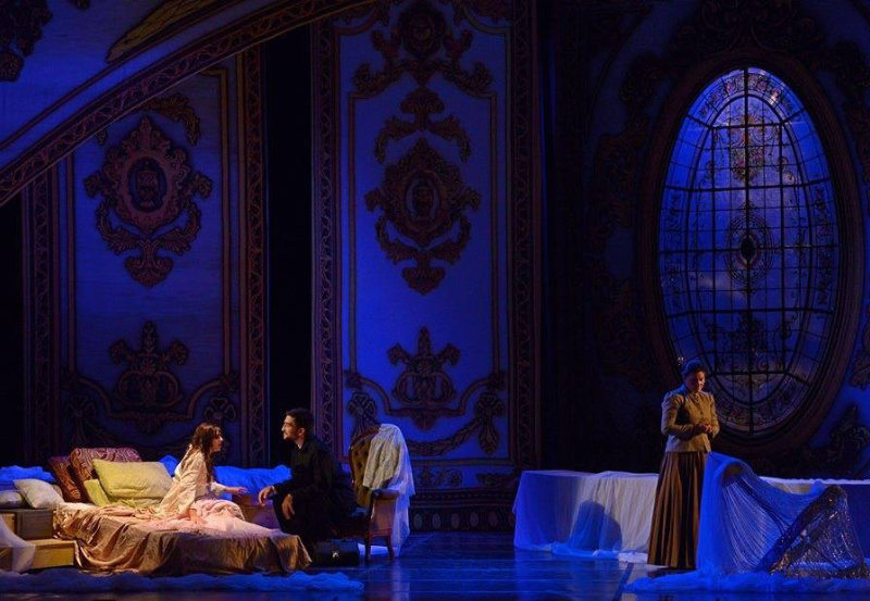 Escena Tercer Acto de La Traviata, Verdi. Teatro Lírico del Centro del Conocimiento, Argentina.