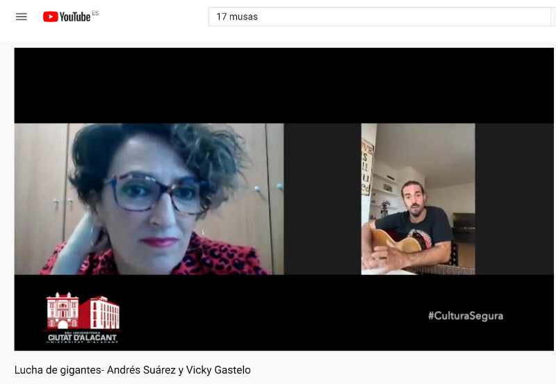 Vicky Gastelo conversa con Andrés Suárez en el ciclo Lucha de Gigantes