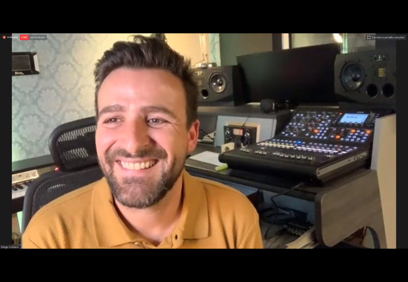 Diego Cantero durante el encuentro el encuentro del ciclo Lucha de Gigantes en el Espacio 17 Musas