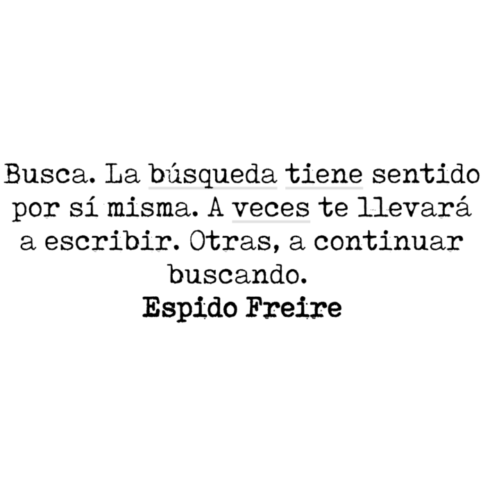 La búsqueda tiene sentido... Aforismos Espidianos