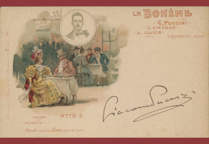 la boheme una postal de navidad