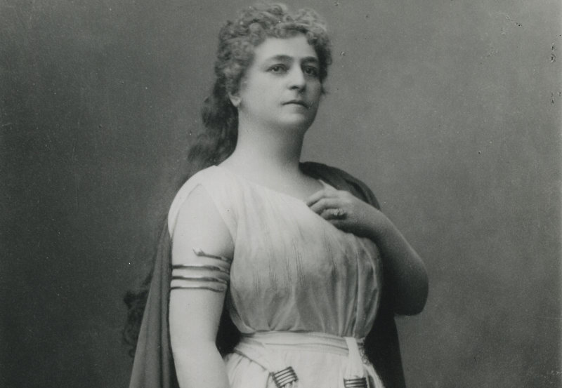 Lilli Lehmann como Norma en la Metropolitan Opera de New York. 1890. Archivo de The Metropolitan Opera of New York.