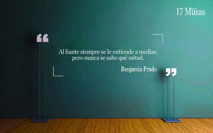 Al liante siempre se le entiende a medias, pero nunca se sabe qué mitad.