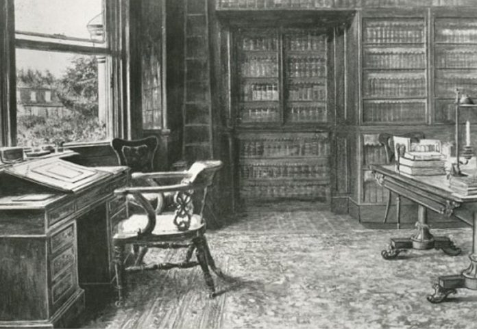 Estudio de Charles Dickens en su casa de Kent. Fuente: South East Pics