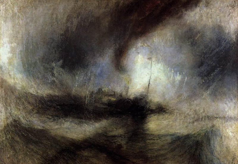 Tormenta de nieve William Turner 1842