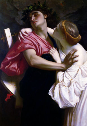 Orfeo y Euridice (1864) Frederic Leighton.