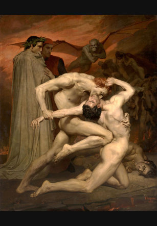"La décima fosa de los falsificadores" de William – Adolphe Bourguereau