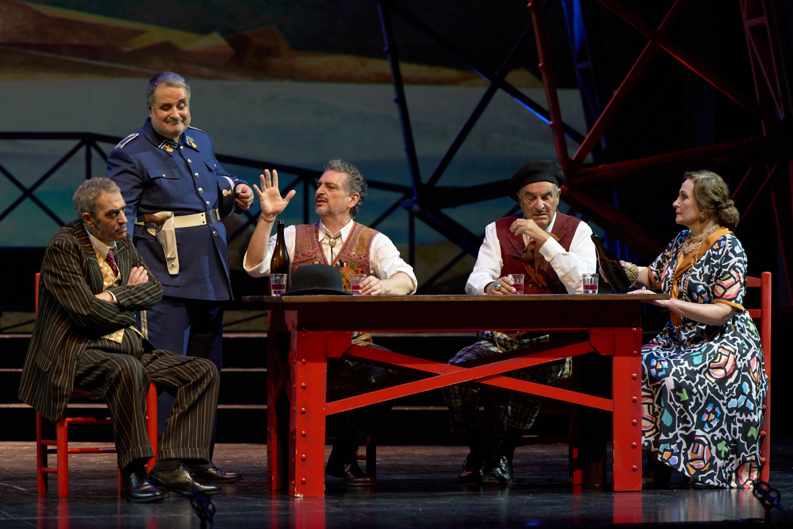 Cubismo, Los gavilanes, zarzuela, teatro, vestuario