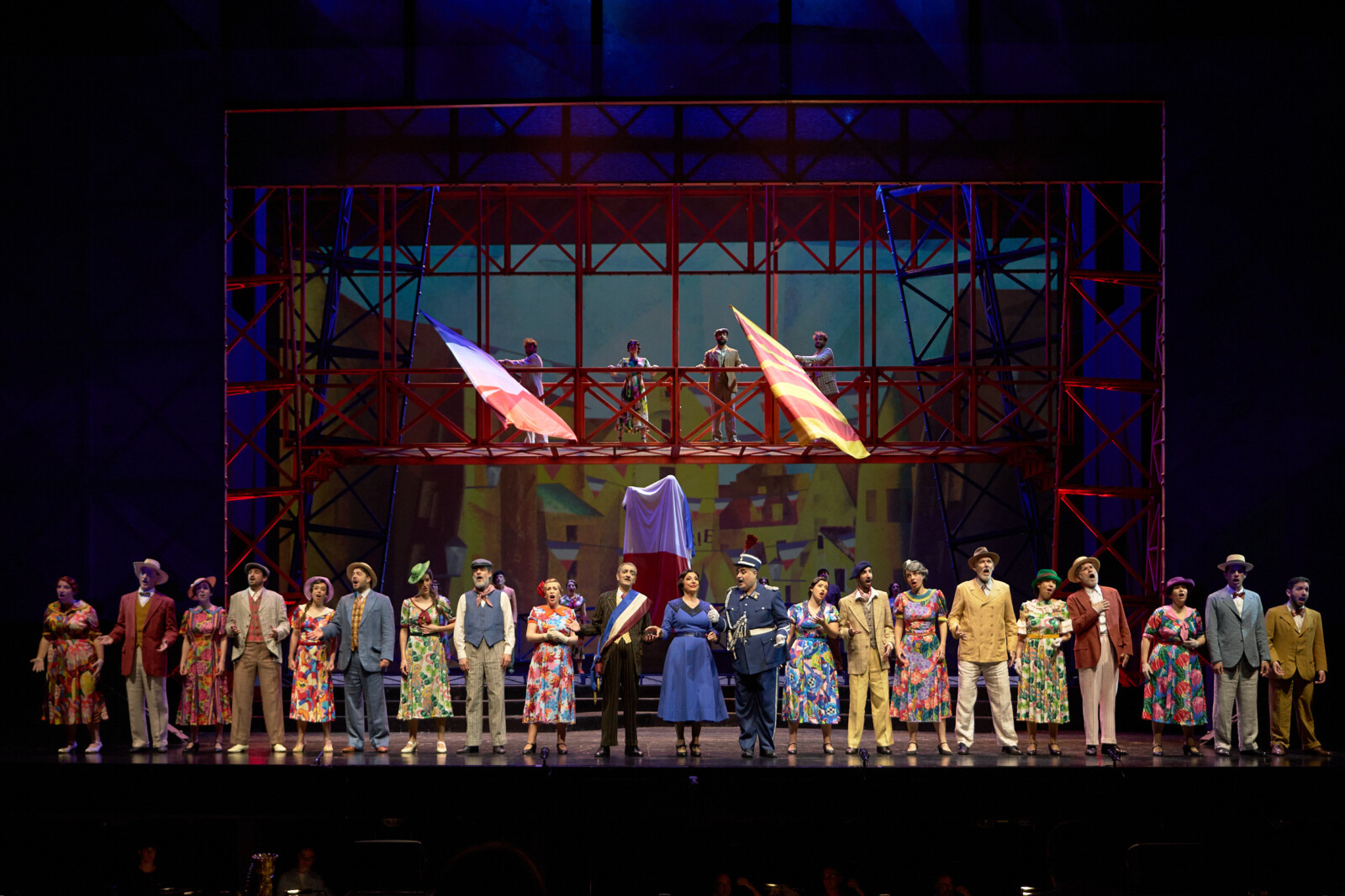 Cubismo, Los gavilanes, zarzuela, teatro, vestuario