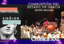 COMBUSTIÓN DEL ESTADO DE GRACIA – Rocío Molina – “CALENTAMIENTO” Rocio Molina, Calentamiento, Alberto Revidiego, EIDÔLON, Aristófocles eterno, Teatro Central