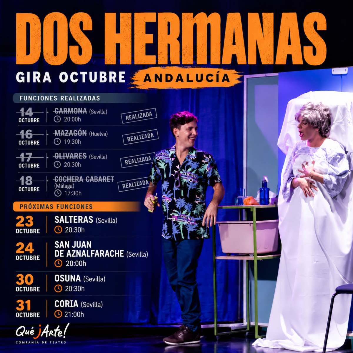 Bernardo Rivera, Qué jArte, Yolanda Fernández, Teatro ROMERO SAN JUAN, Alberto Revidiego, EIDÔLON, Aristófocles eterno